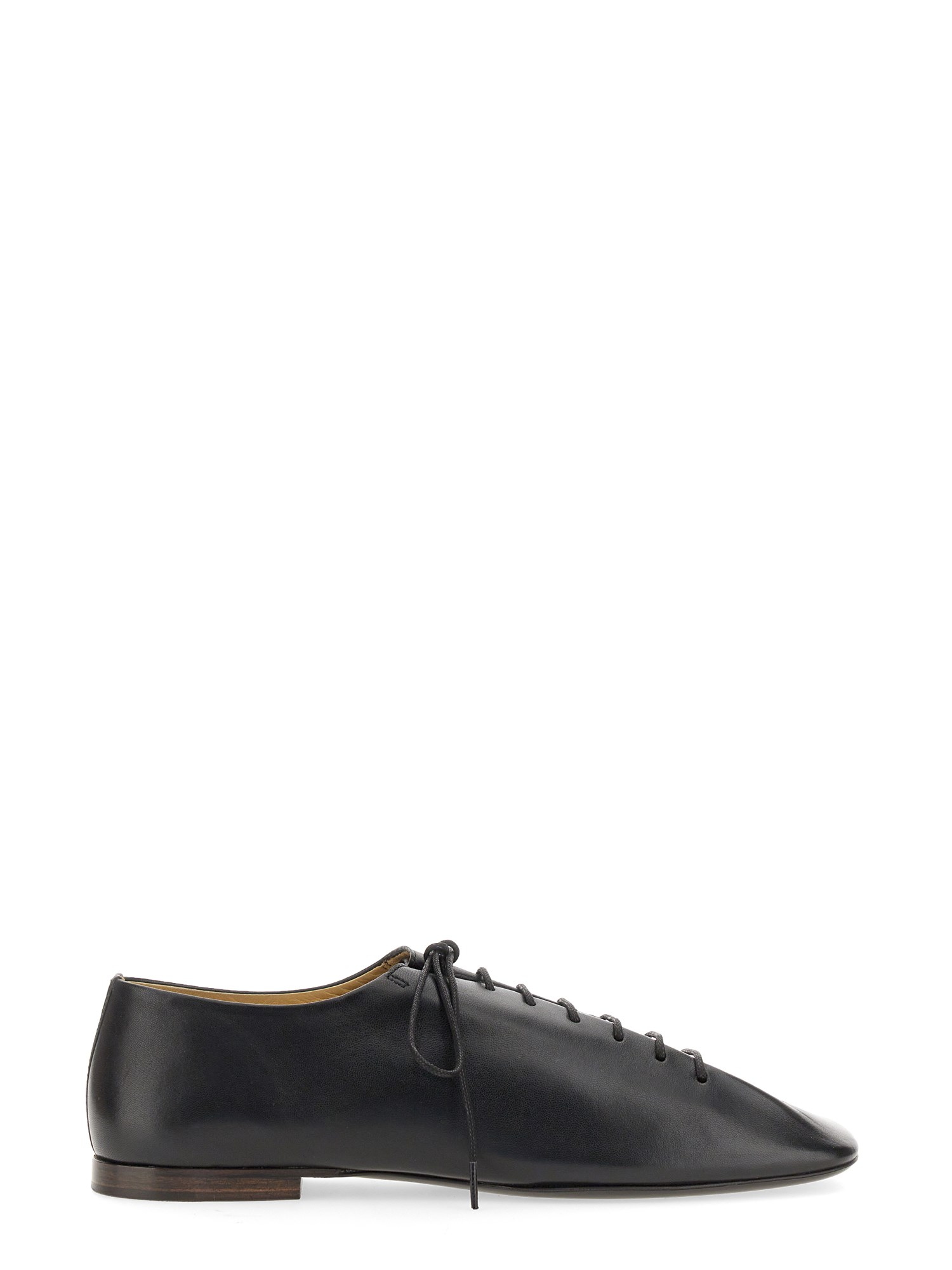Lemaire Low Nappa Derby In Black