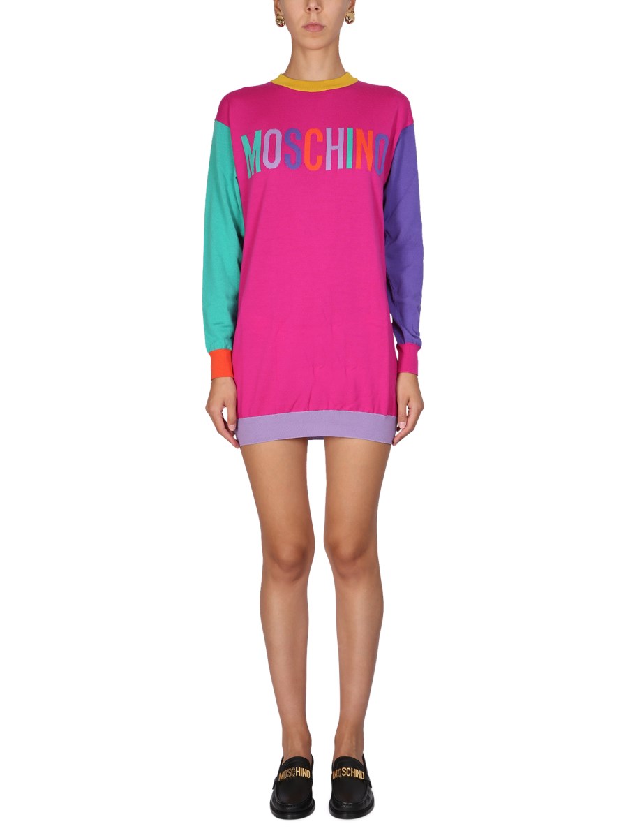 Moschino pink hotsell sweater dress