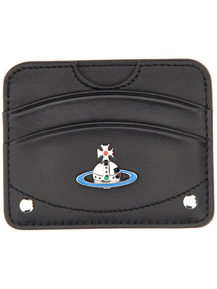 ★Vivienne Westwood★ Half Moon Card Holder Vivienne Westwood Black Half Moon Card Holder for Men | Lyst