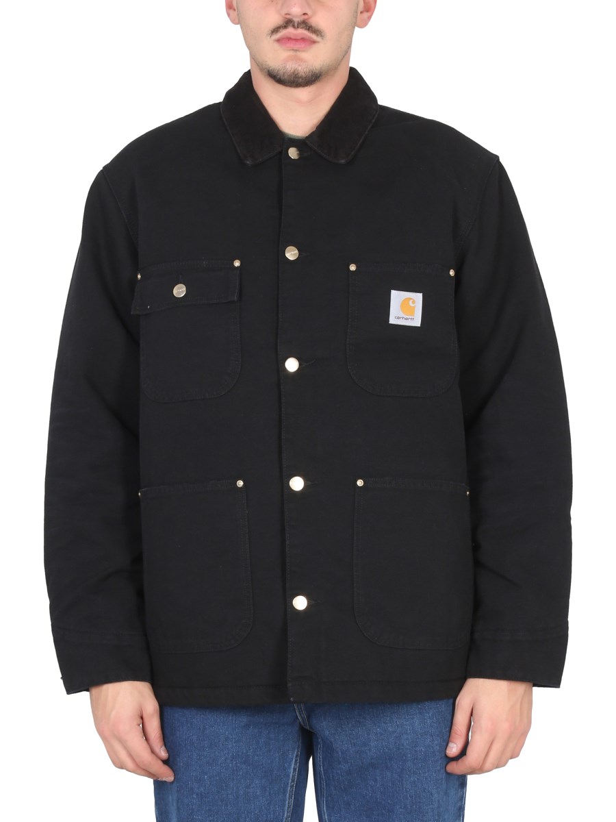 Carhartt WIP X Invincible Chore Coat Black