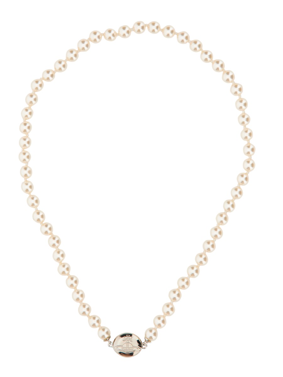 VIVIENNE WESTWOOD - LOELIA NECKLACE WITH ORB LOGO - Eleonora