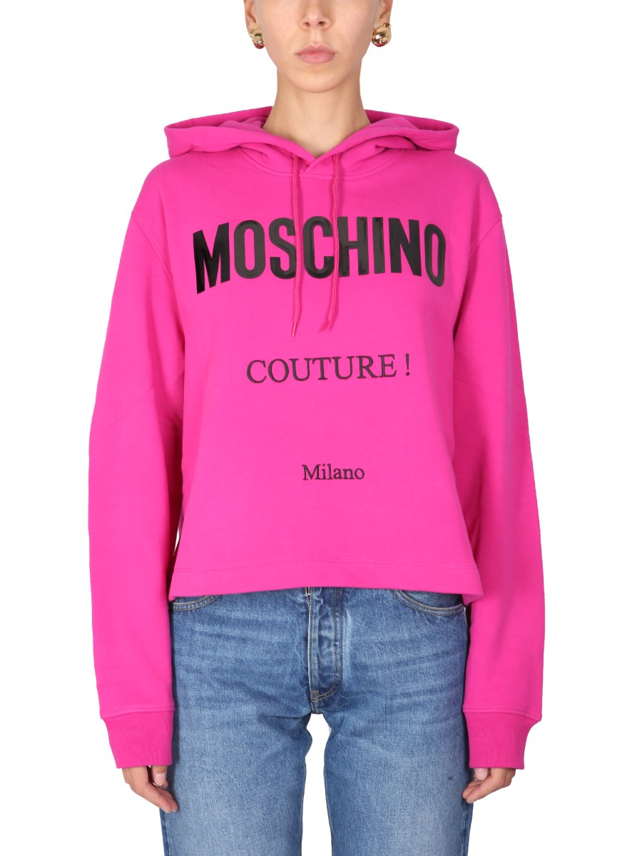 Moschino pink hoodie sale