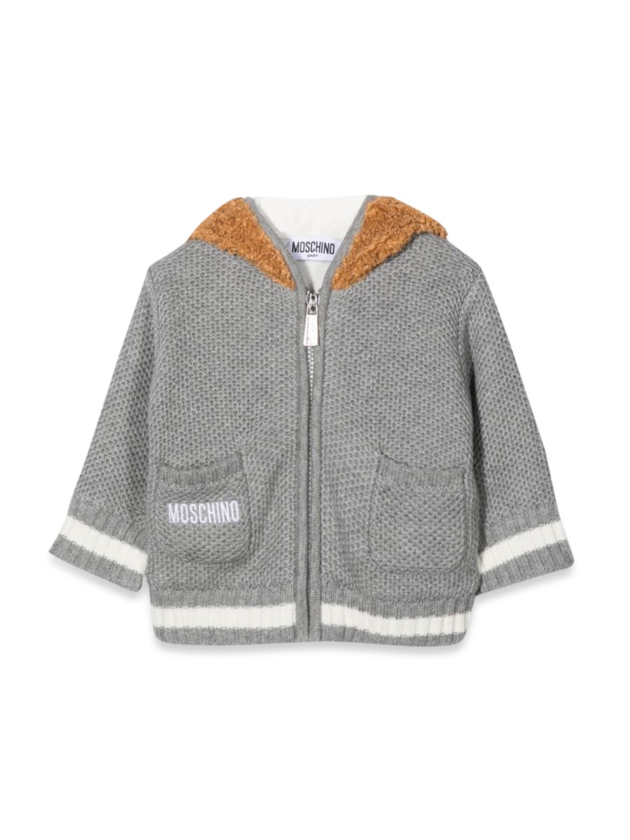 CARDIGAN CAPPUCCIO ORSETTO