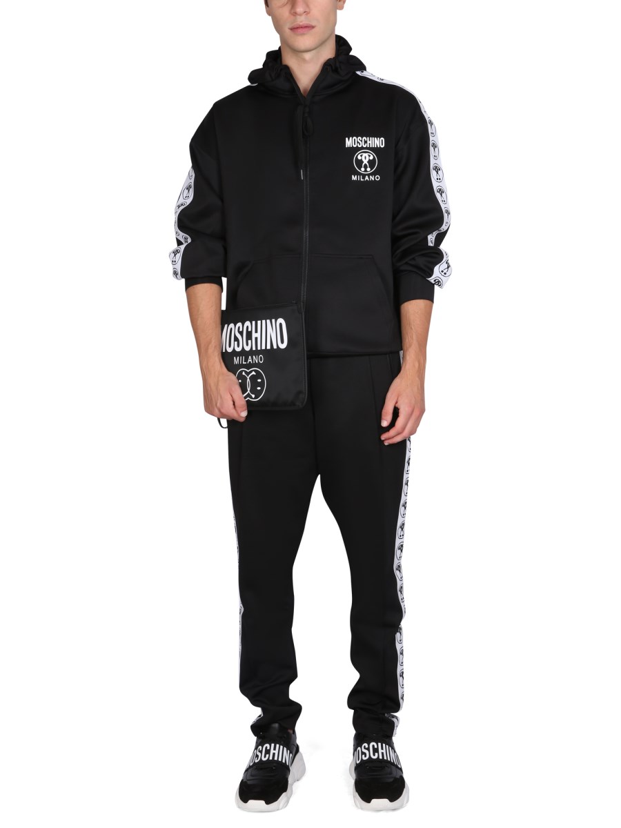 GIVENCHY - COTTON FLEECE JOGGING PANTS WITH EMBROIDERED LOGO - Eleonora  Bonucci