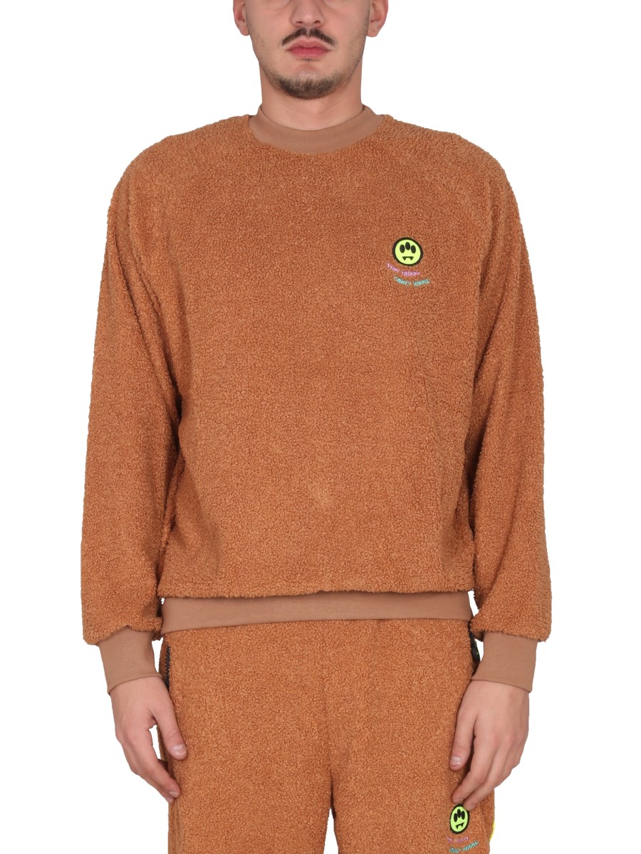 BARROW MAGLIA IN TEDDY CON LOGO