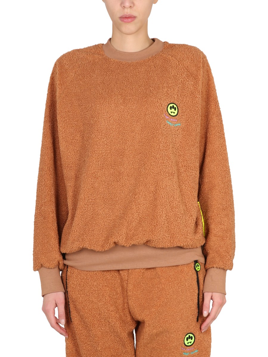 BARROW - TEDDY LOGO CREW NECK SWEATER - Eleonora Bonucci