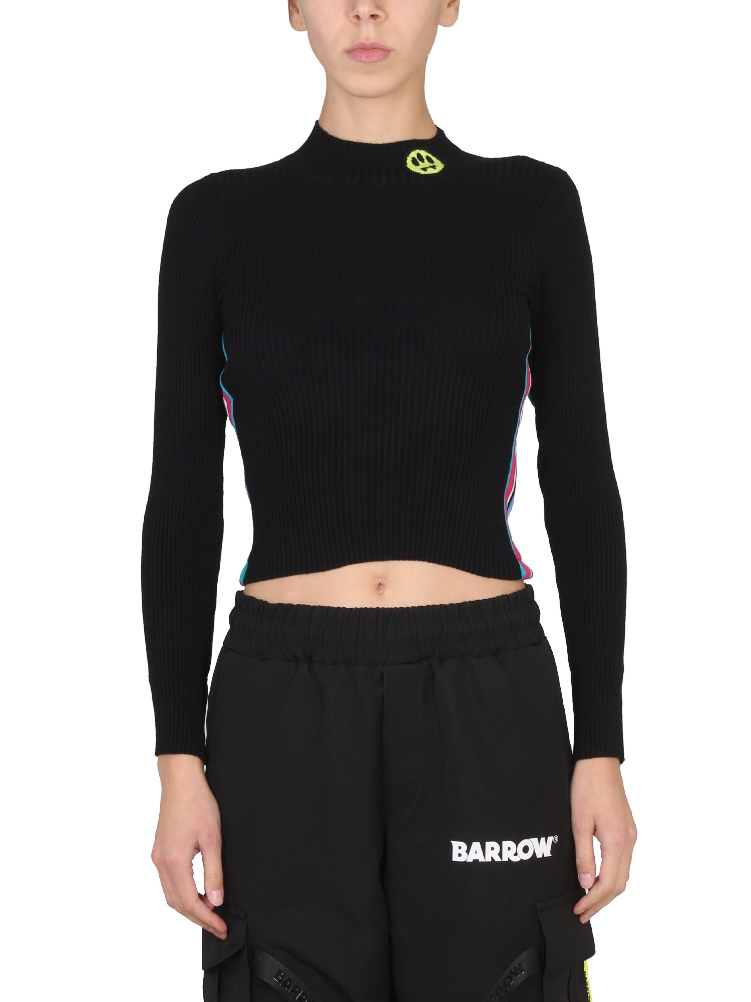 Shop Barrow Top With Logo And Colored Bands In Multicolour