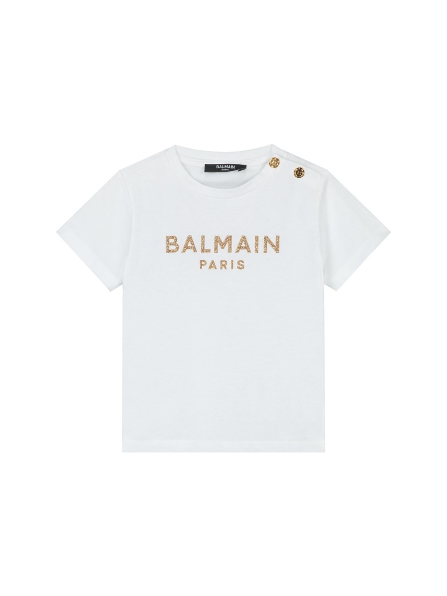 T-SHIRT CON LOGO E BOTTONI