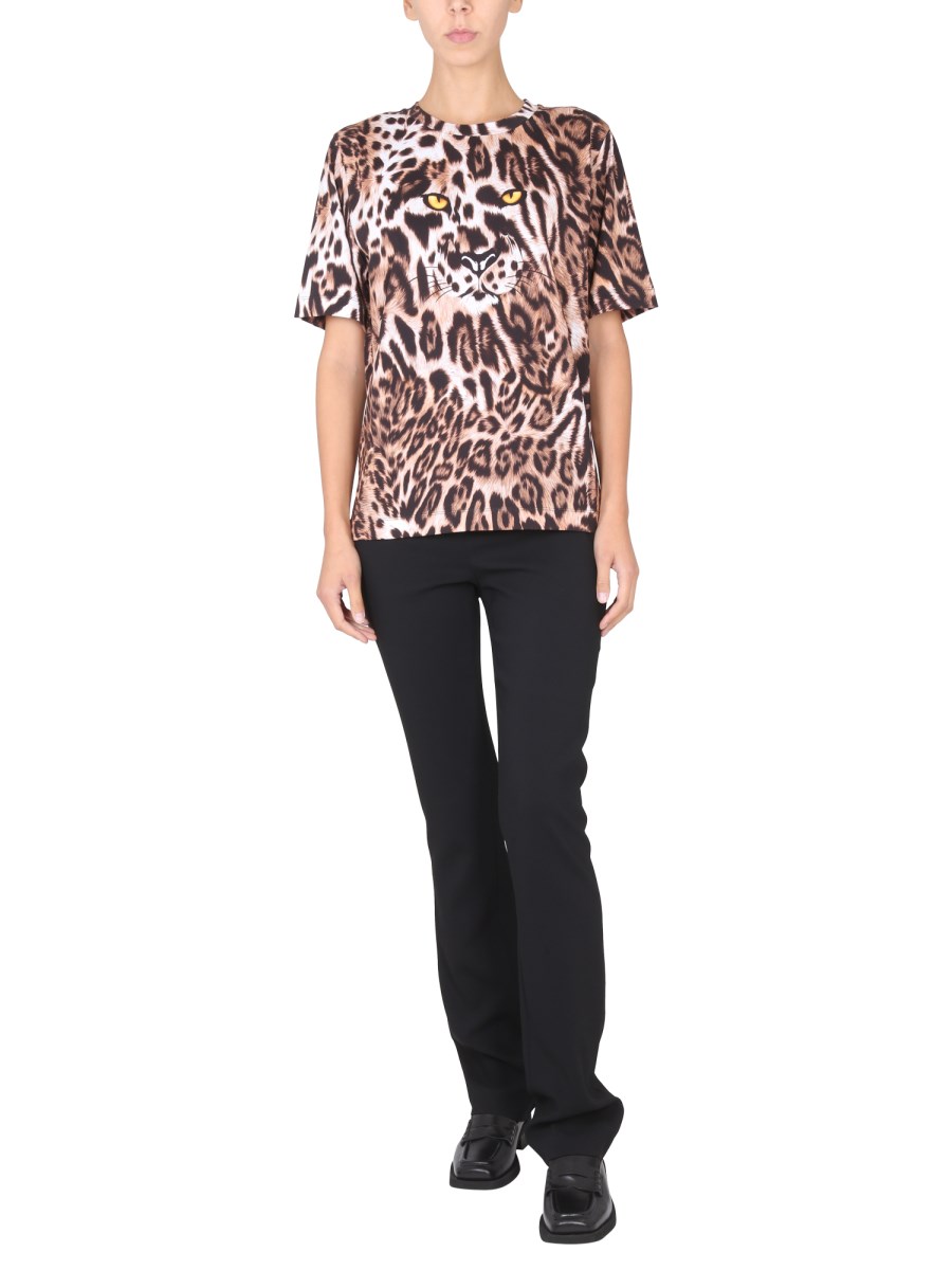 T-SHIRT CON STAMPA ANIMALIER