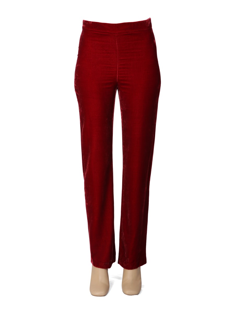 BOUTIQUE MOSCHINO PANTALONE IN VELLUTO PANNÉ