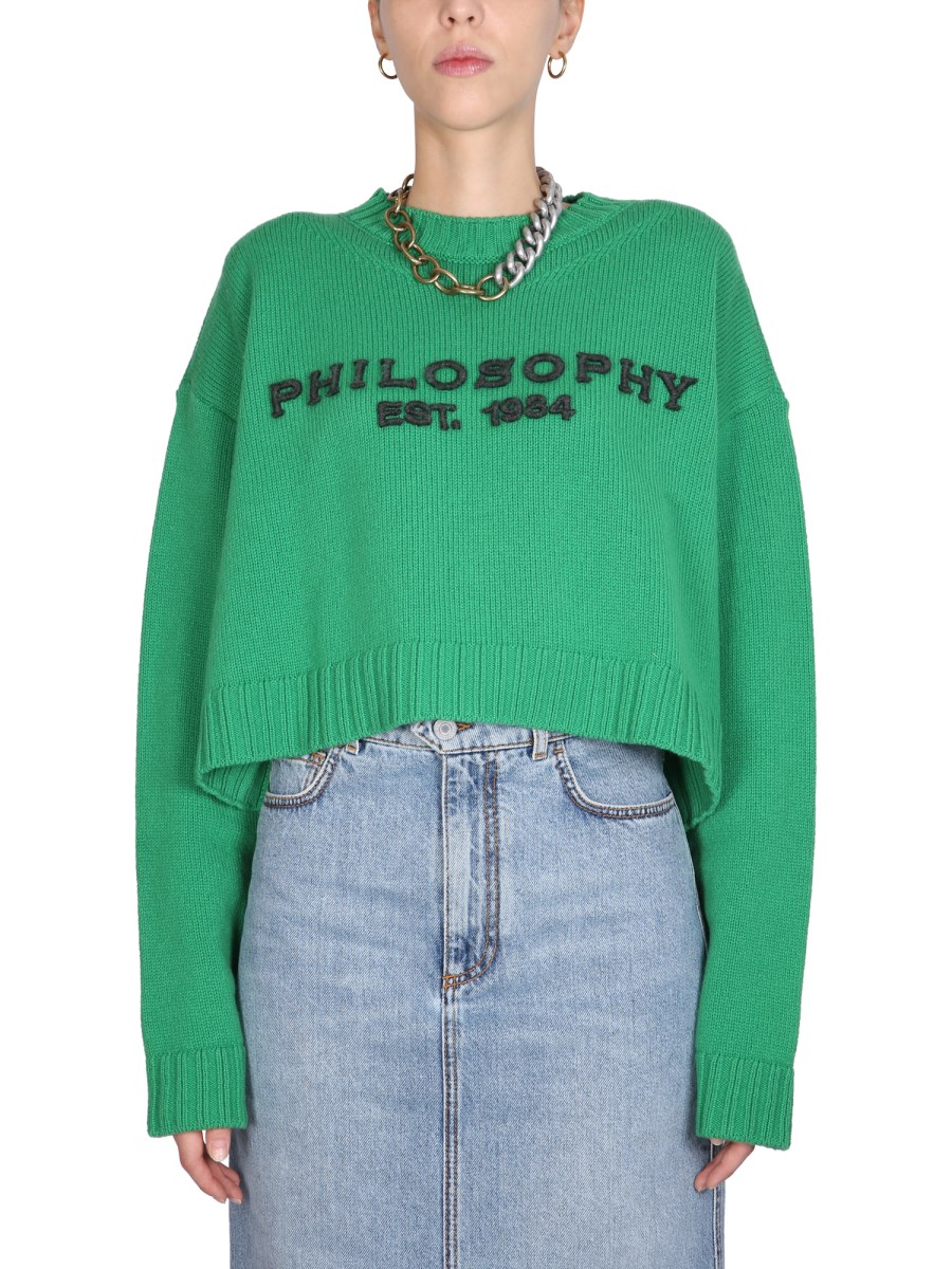 Philosophy mock neck on sale sweater