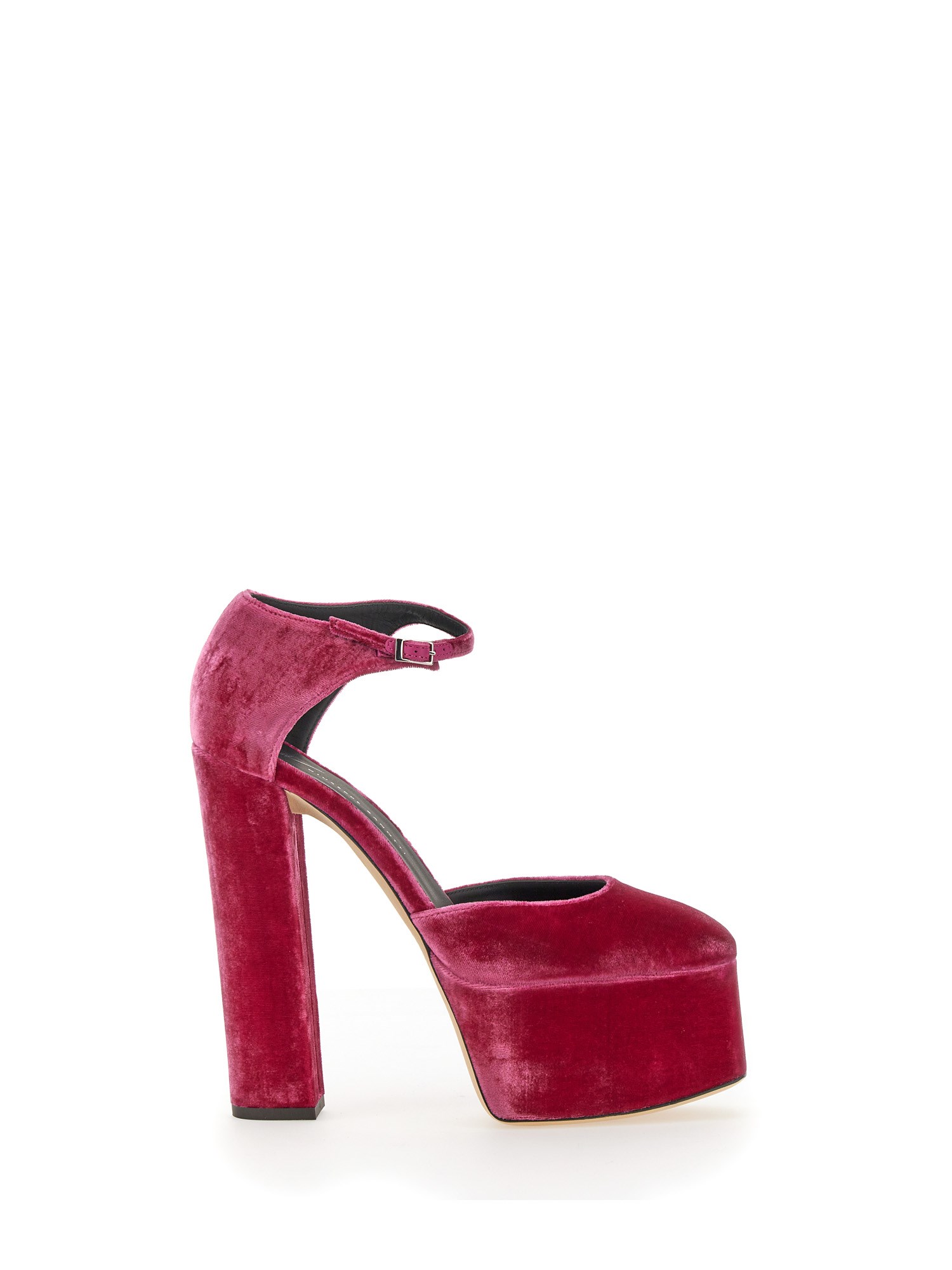 Giuseppe Zanotti Bebe Pumps In Fuxia Velvet In Fuchsia