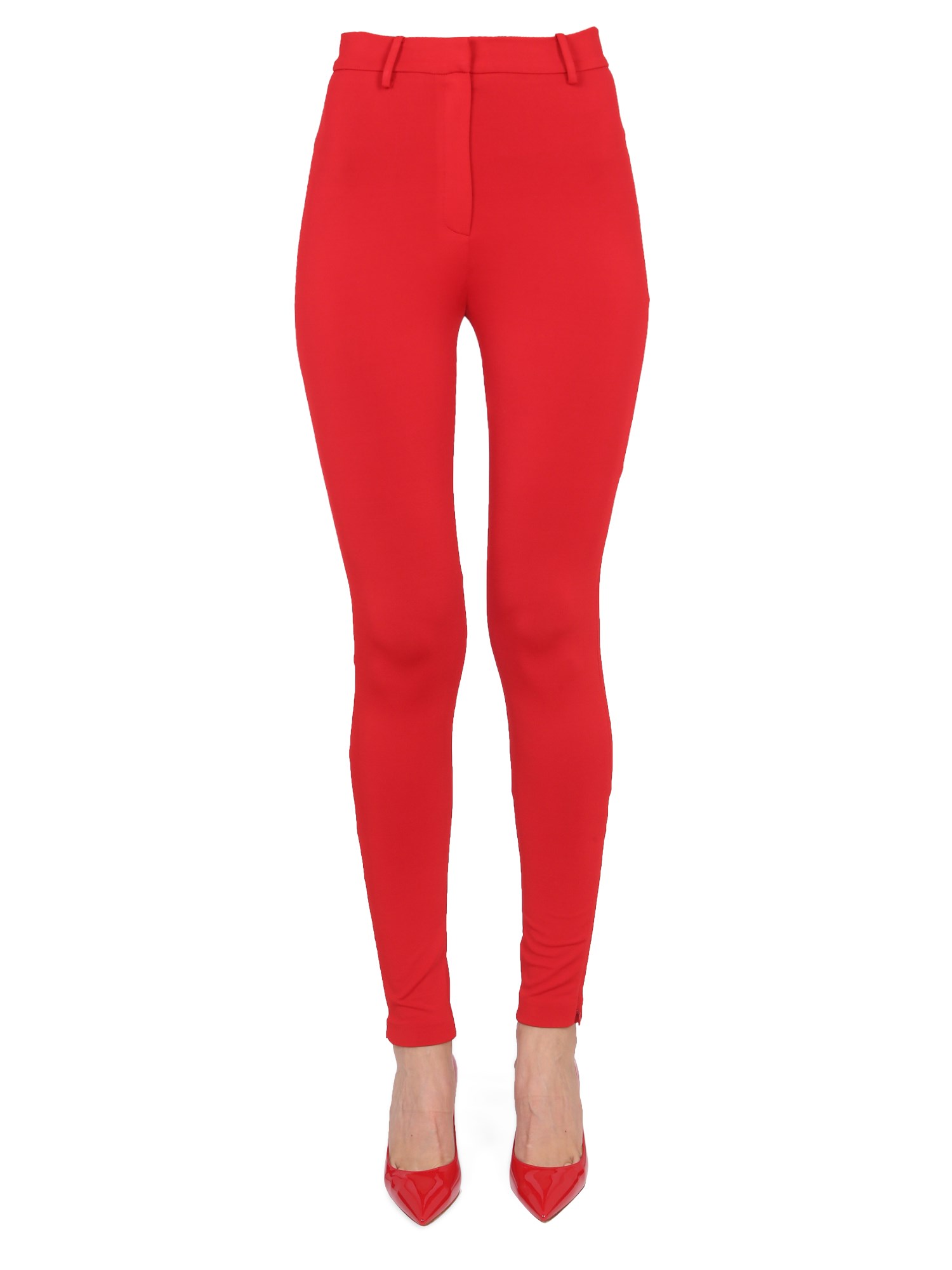 Shop Magda Butrym Skinny Pants In Red