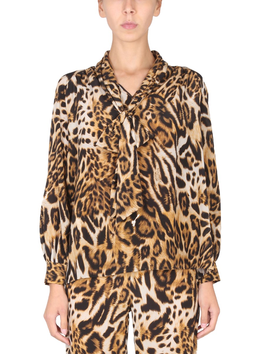 CAMICIA CON STAMPA MACULATA