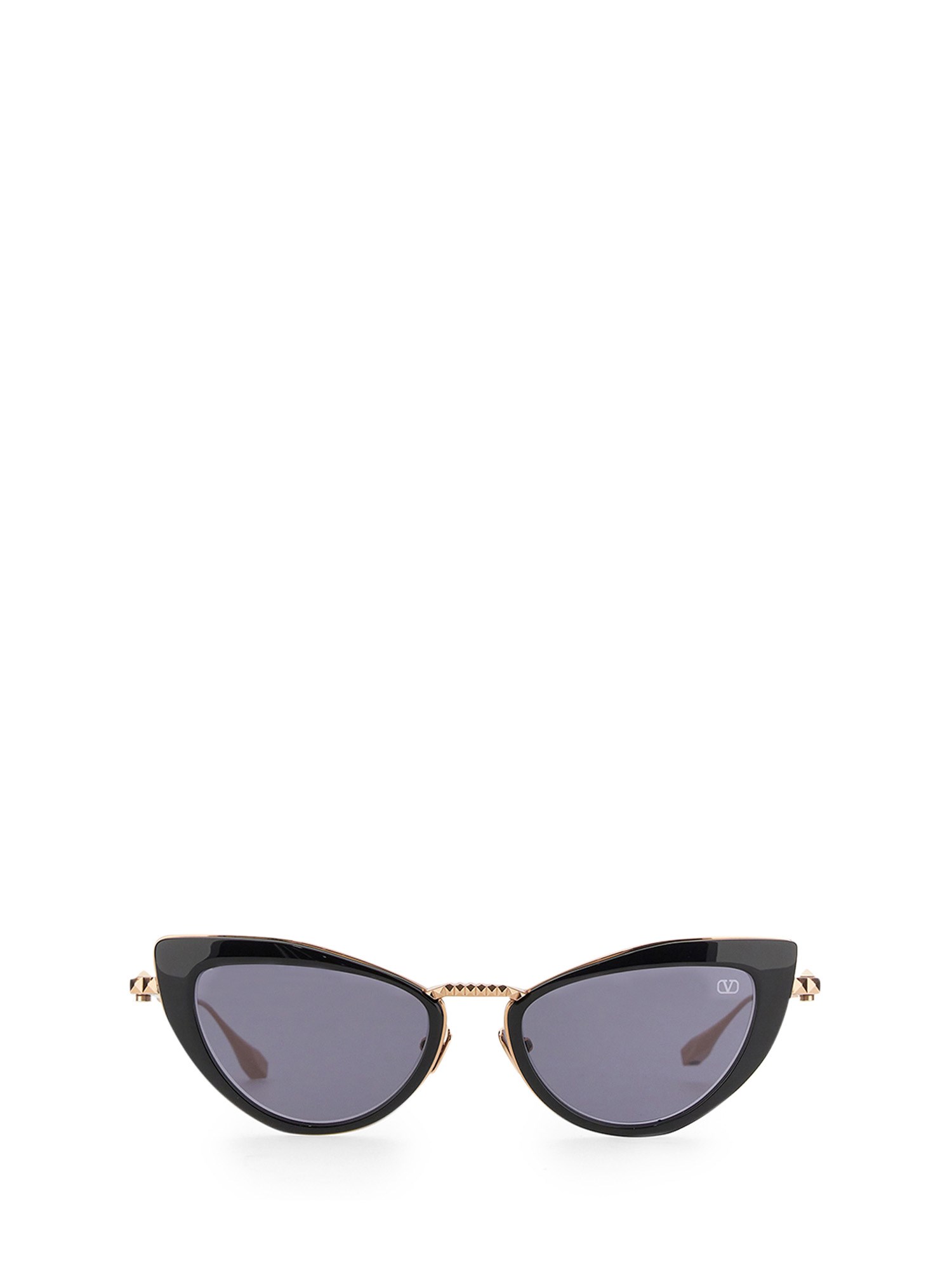 Shop Valentino Viii Cat-eye Titanium Sunglasses In Brown