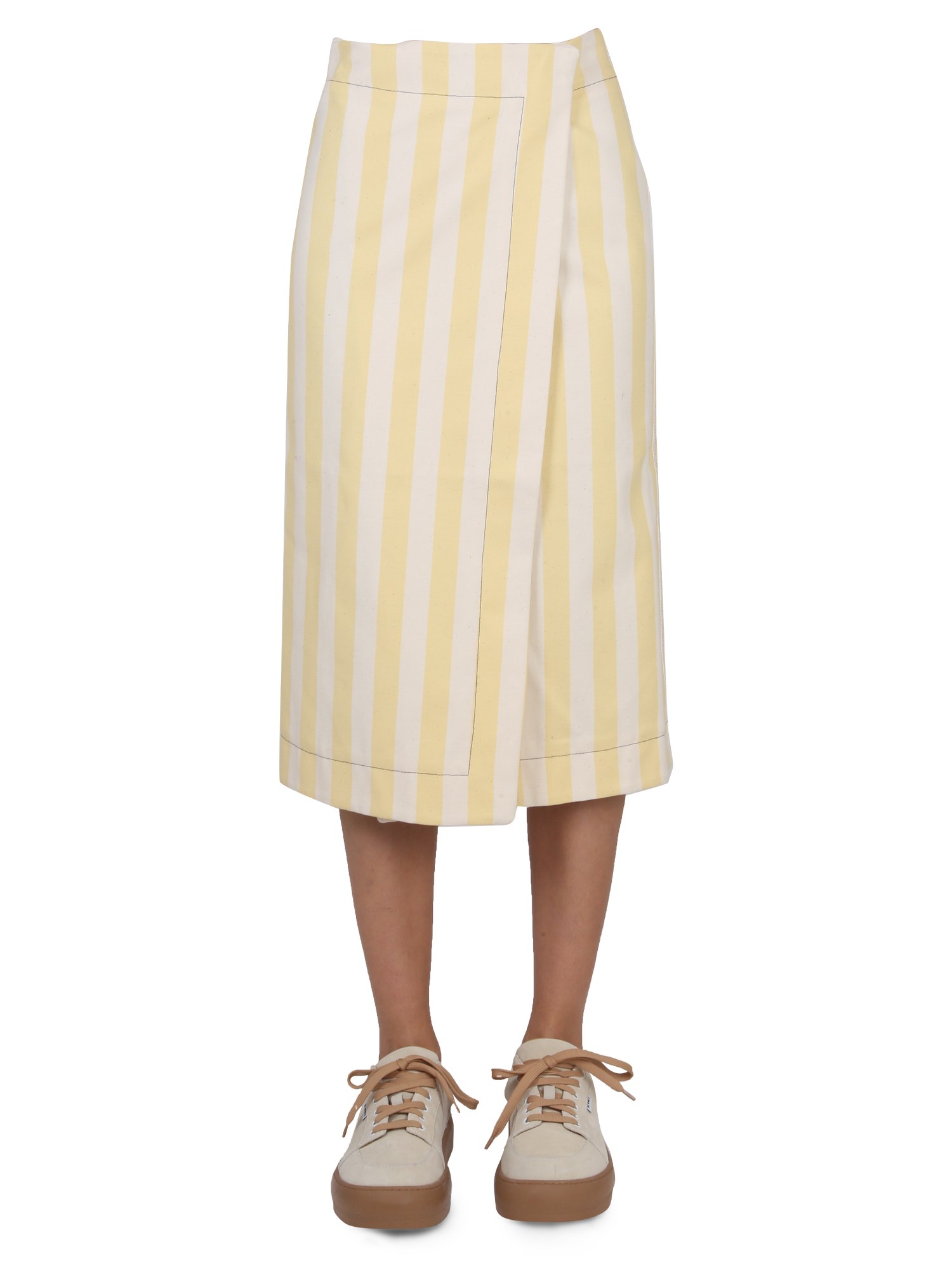 sunnei striped pattern skirt