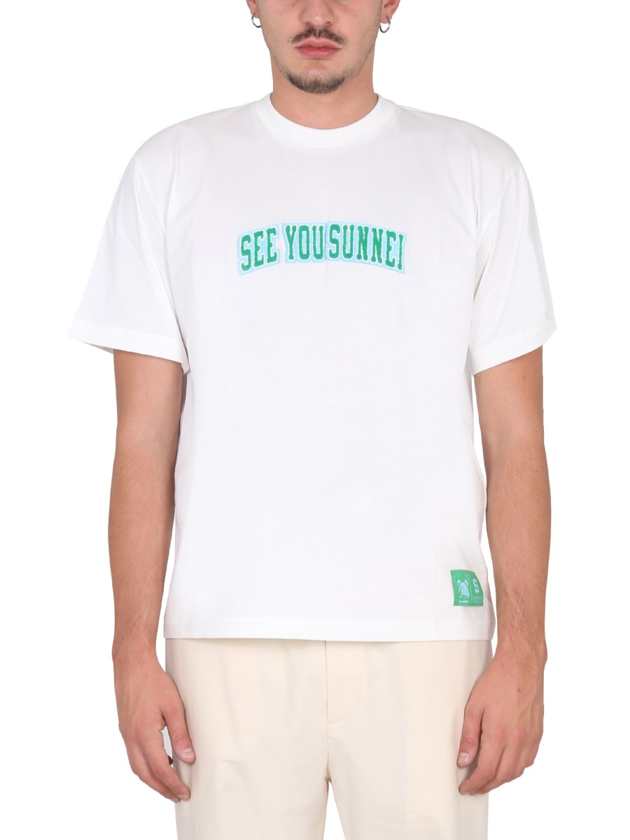 SUNNEI T-SHIRT SEE YOU SUNNEI IN JERSEY DI COTONE