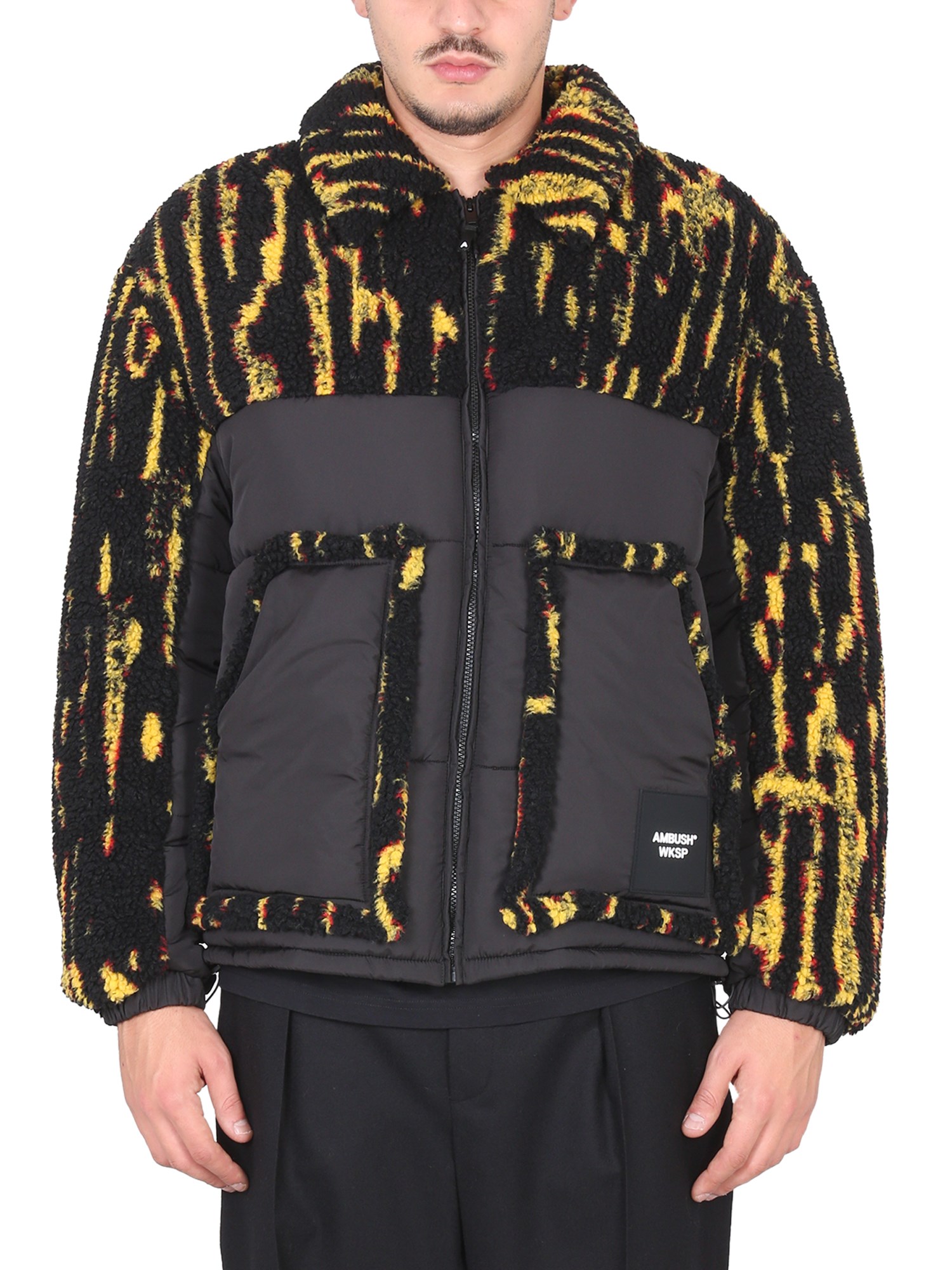 Shop Ambush Jacket With Logo In Yellow