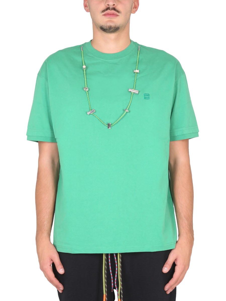 AMBUSH - COTTON JERSEY T-SHIRT WITH STOPPER - Eleonora Bonucci