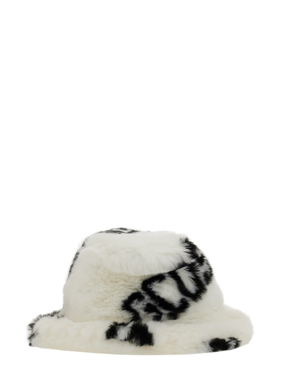 [HIGH SCHOOL DISCO] 人気商品☆H fur bucket hat_全4色 하이스쿨디스코(HIGH SCHOOL DISCO) H fur bucket hat_ivory