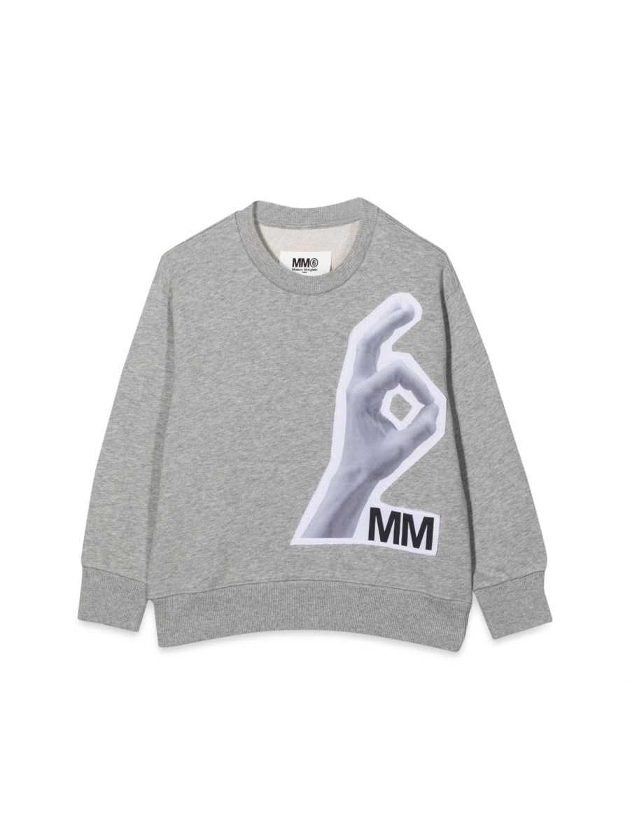 MM6 MAISON MARGIELA FELPA GIROCOLLO MM OK