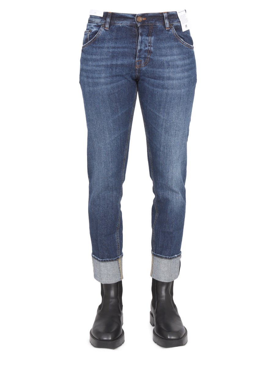 PT TORINO JEANS DUB IN DENIM DI COTONE