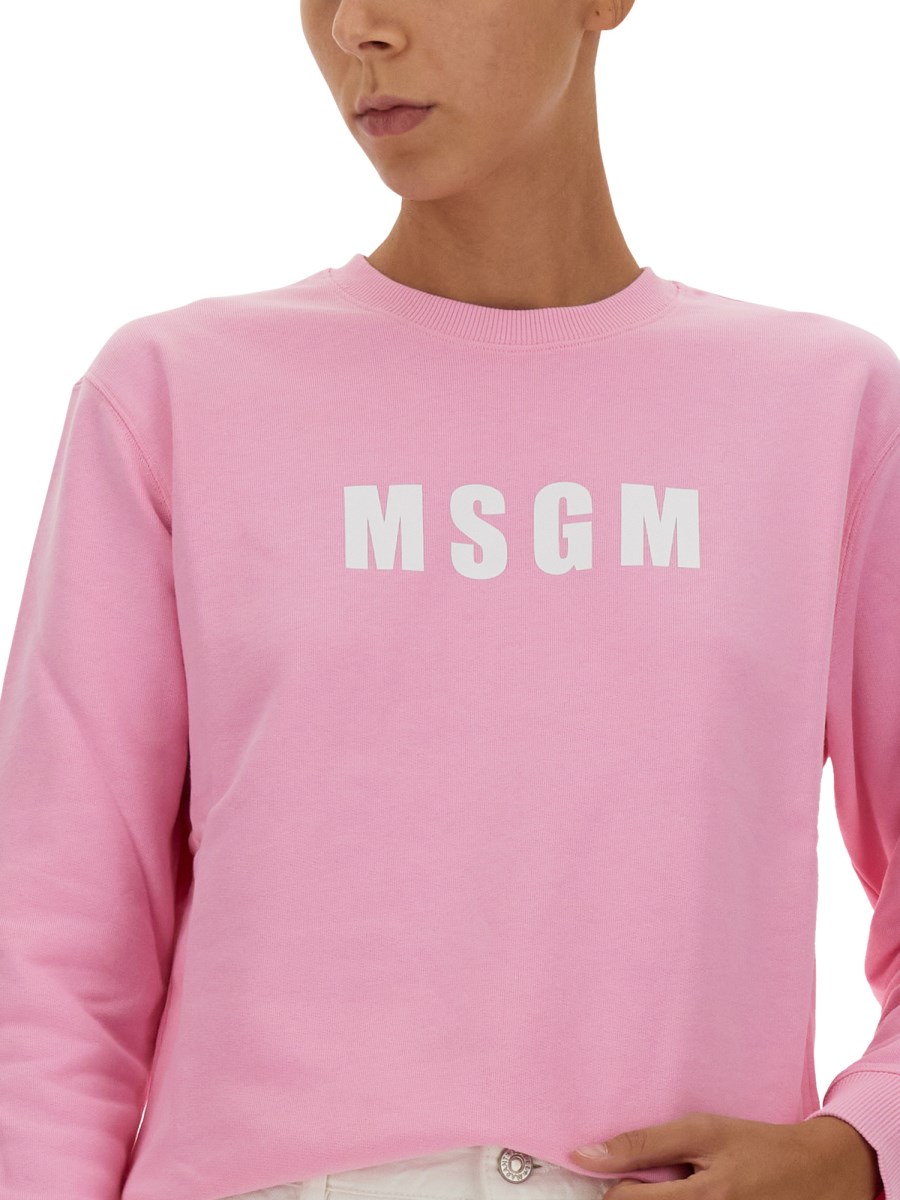 Msgm pink outlet sweatshirt