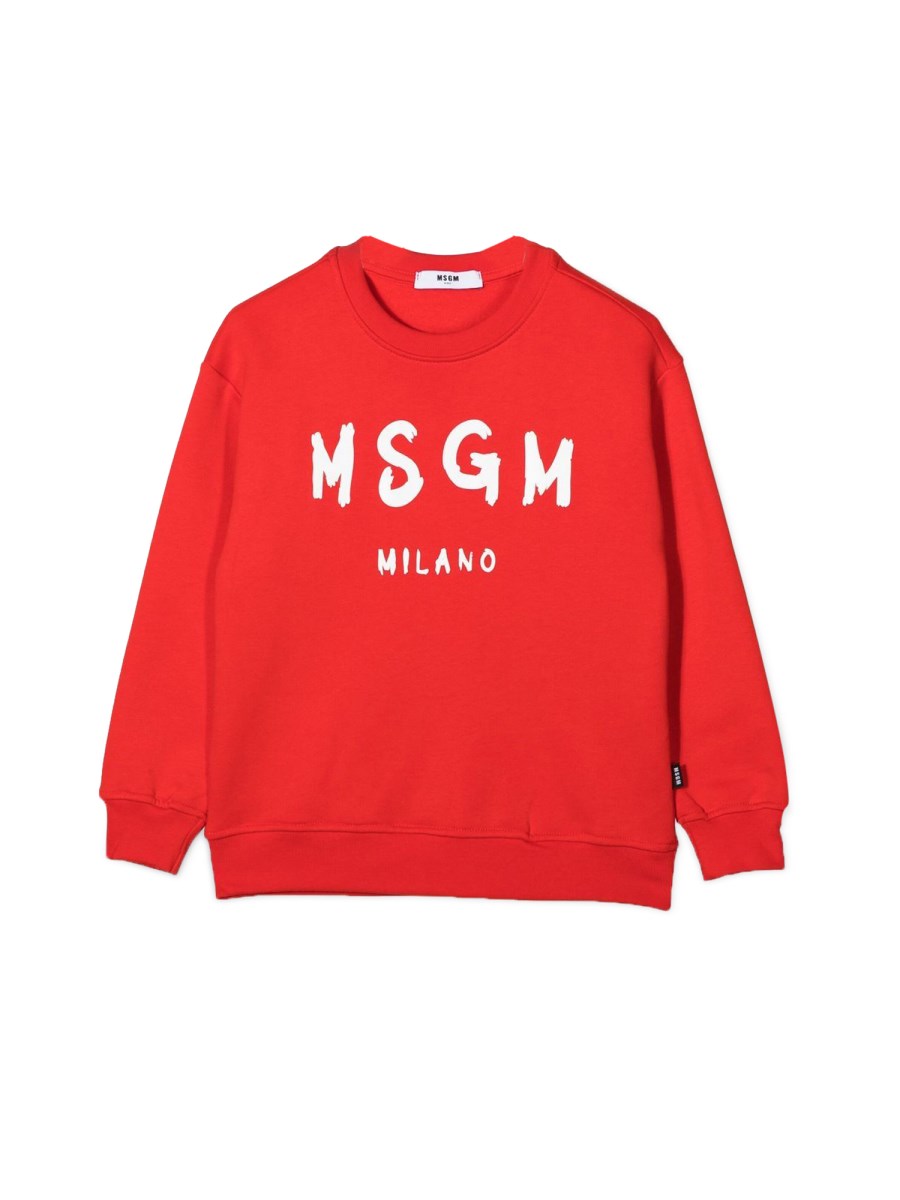 MSGM FELPA OVER GIROCOLLO E LOGO