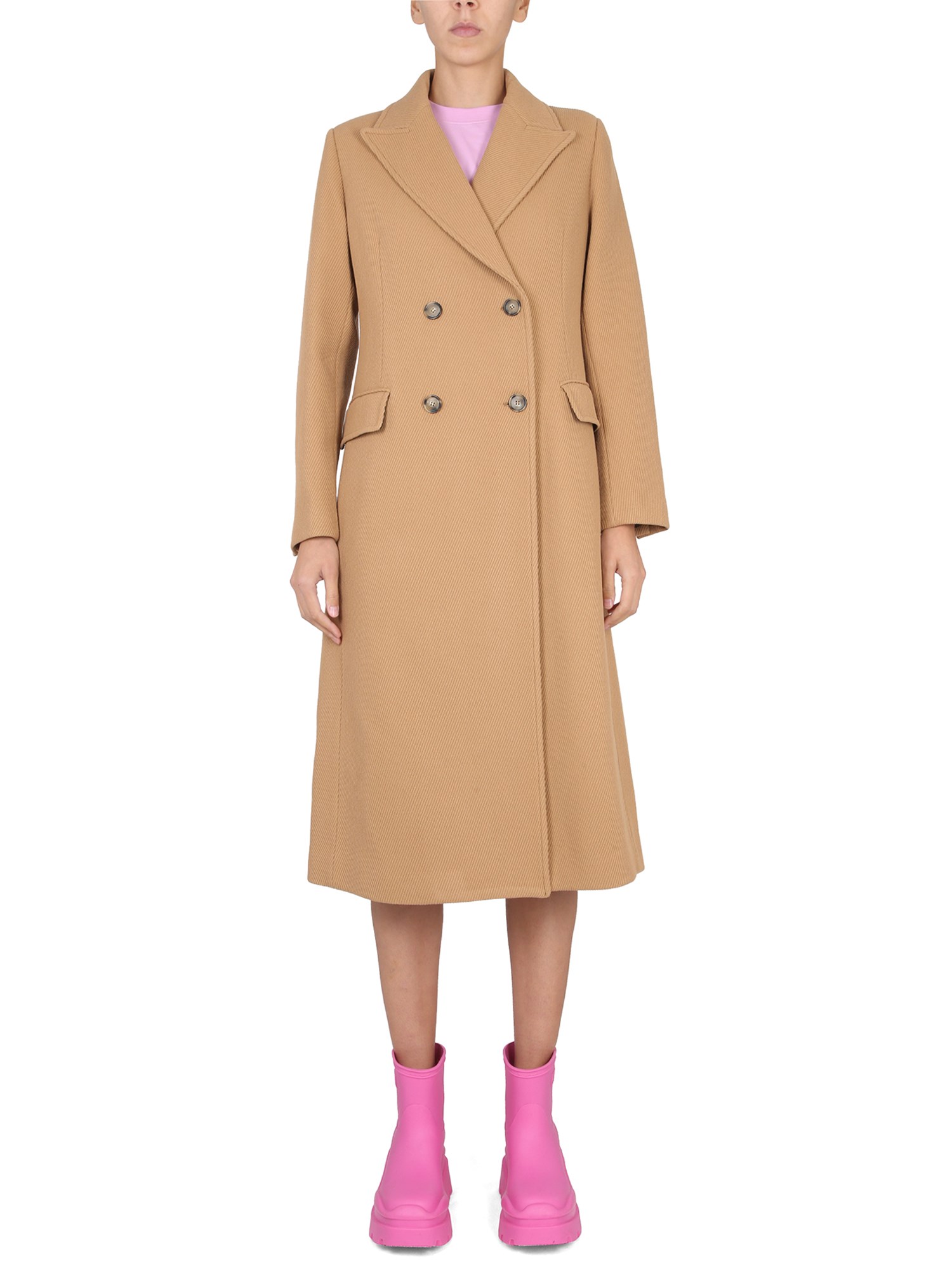 msgm double-breasted coat