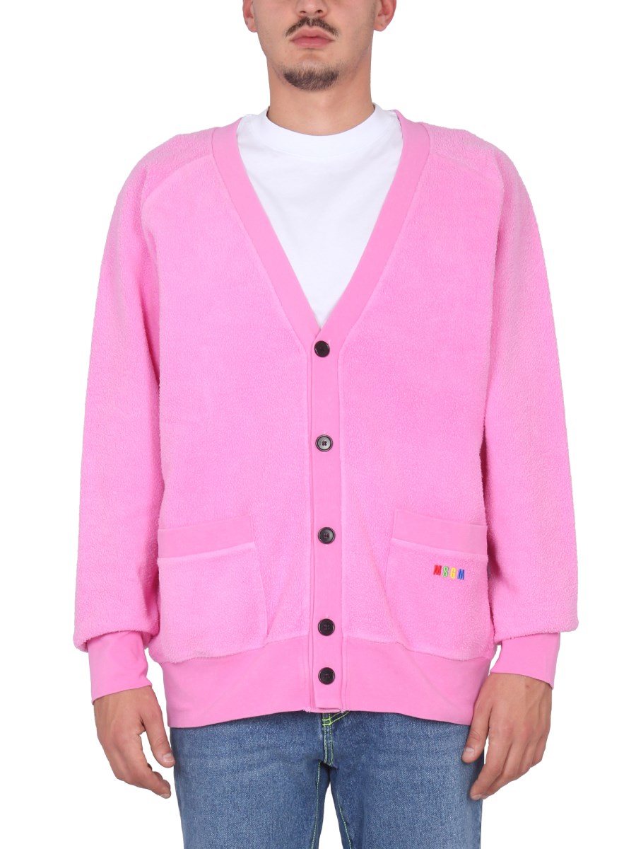 Mens pink sale cardigan sweater