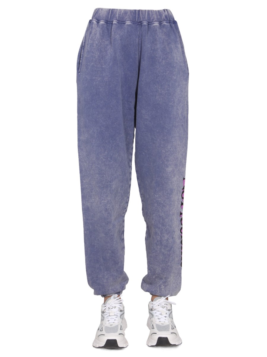 ARIES - 3D PROBLEMO COTTON FLEECE JOGGING PANTS - Eleonora Bonucci