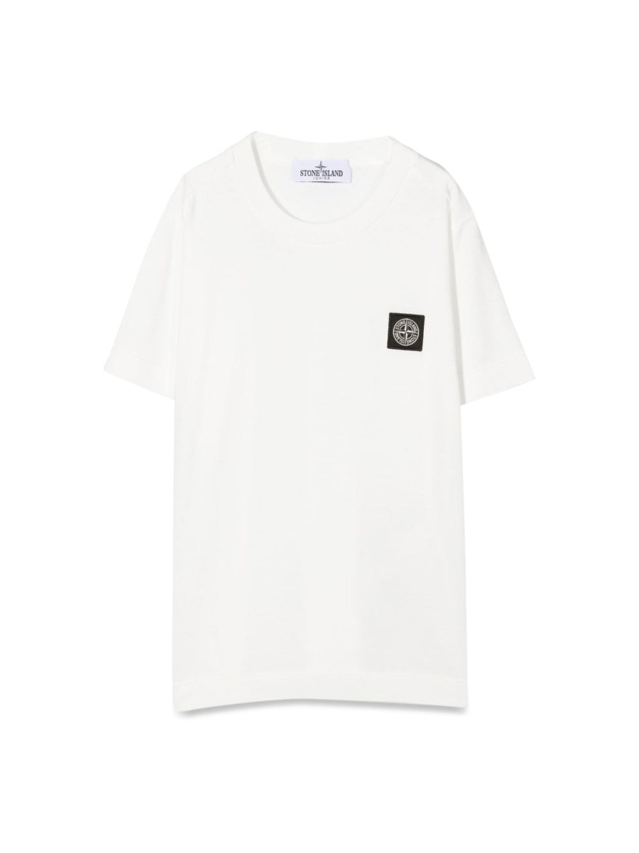 STONE ISLAND T-SHIRT M/C LOGO FRONTALE