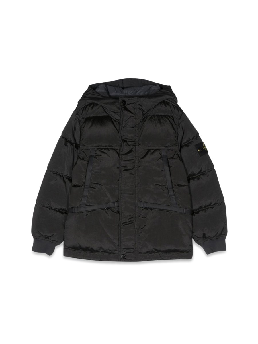 STONE ISLAND PIUMINO BLOUSON PATCH LOGO LATERALE