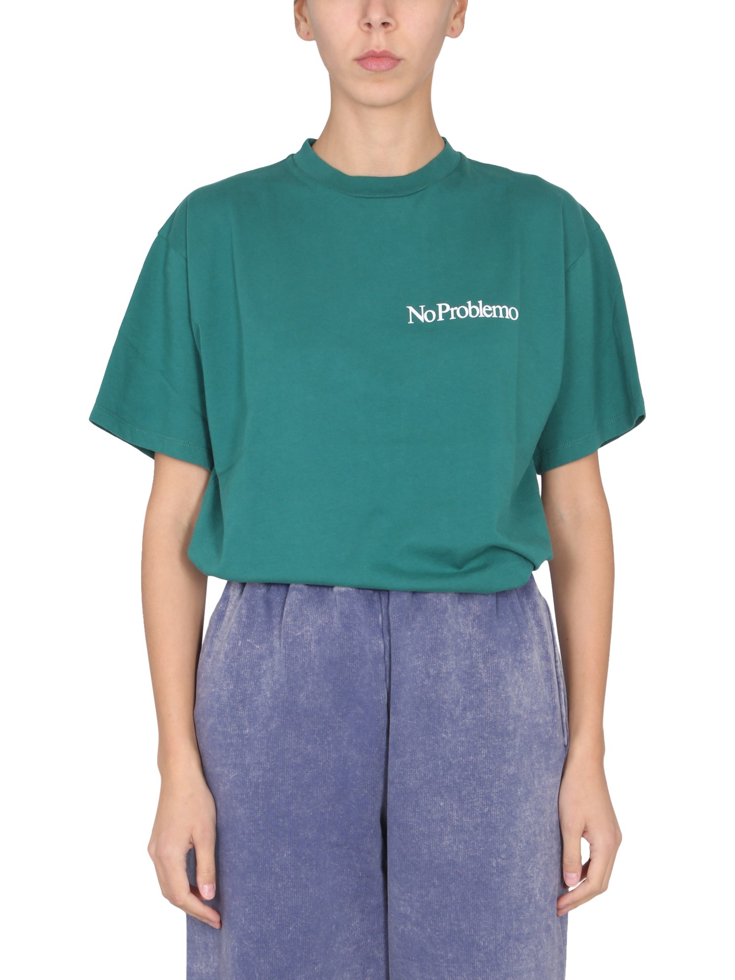 Aries Mini Problemo Ss T-shirt In Green