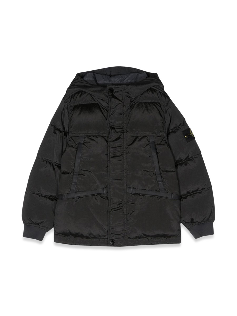 STONE ISLAND PIUMINO BLOUSON PATCH LOGO LATERALE