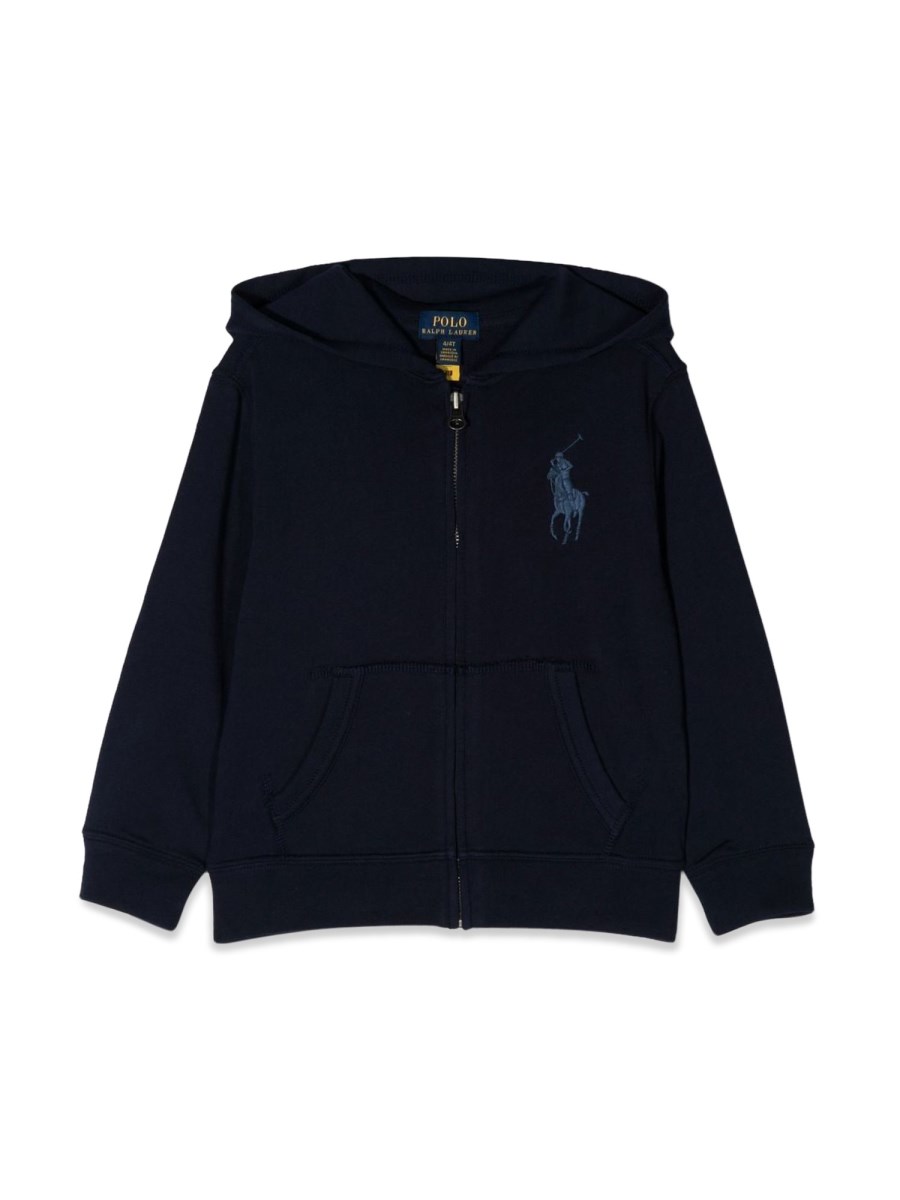 POLO RALPH LAUREN FELPA CON CAPPUCCIO E ZIP