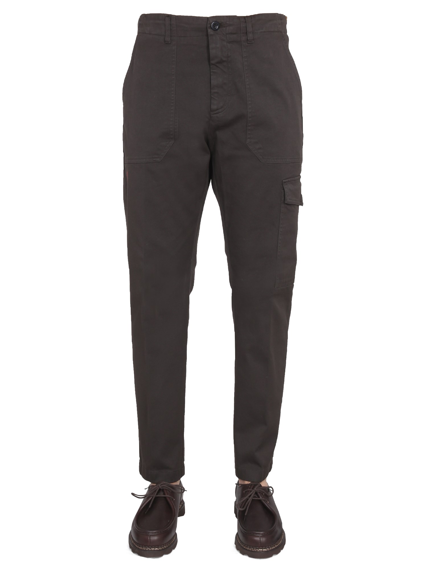 Department Five Cargo Pocket Trousers In Brown