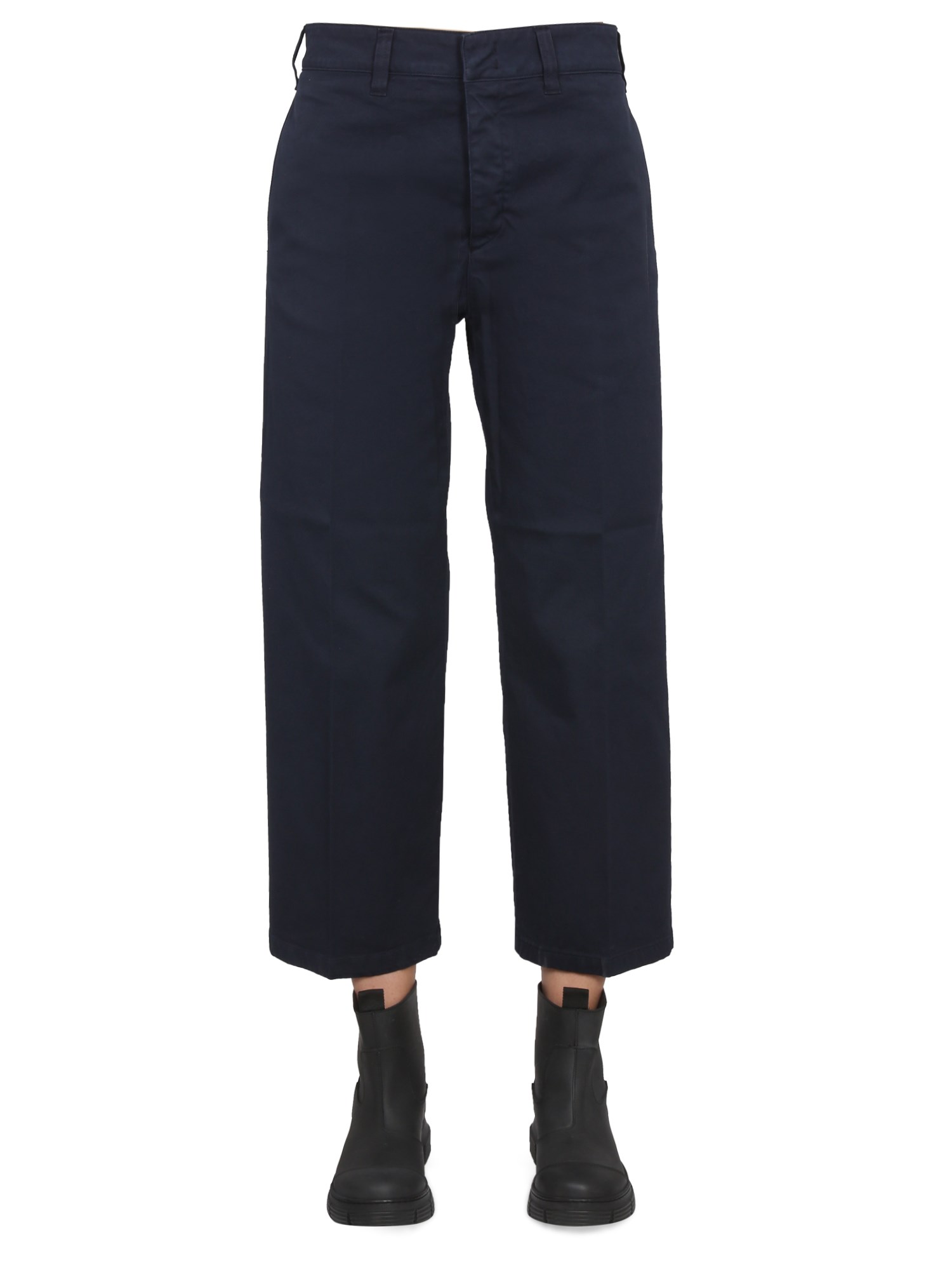 Department Five Cotton Pants In Blue