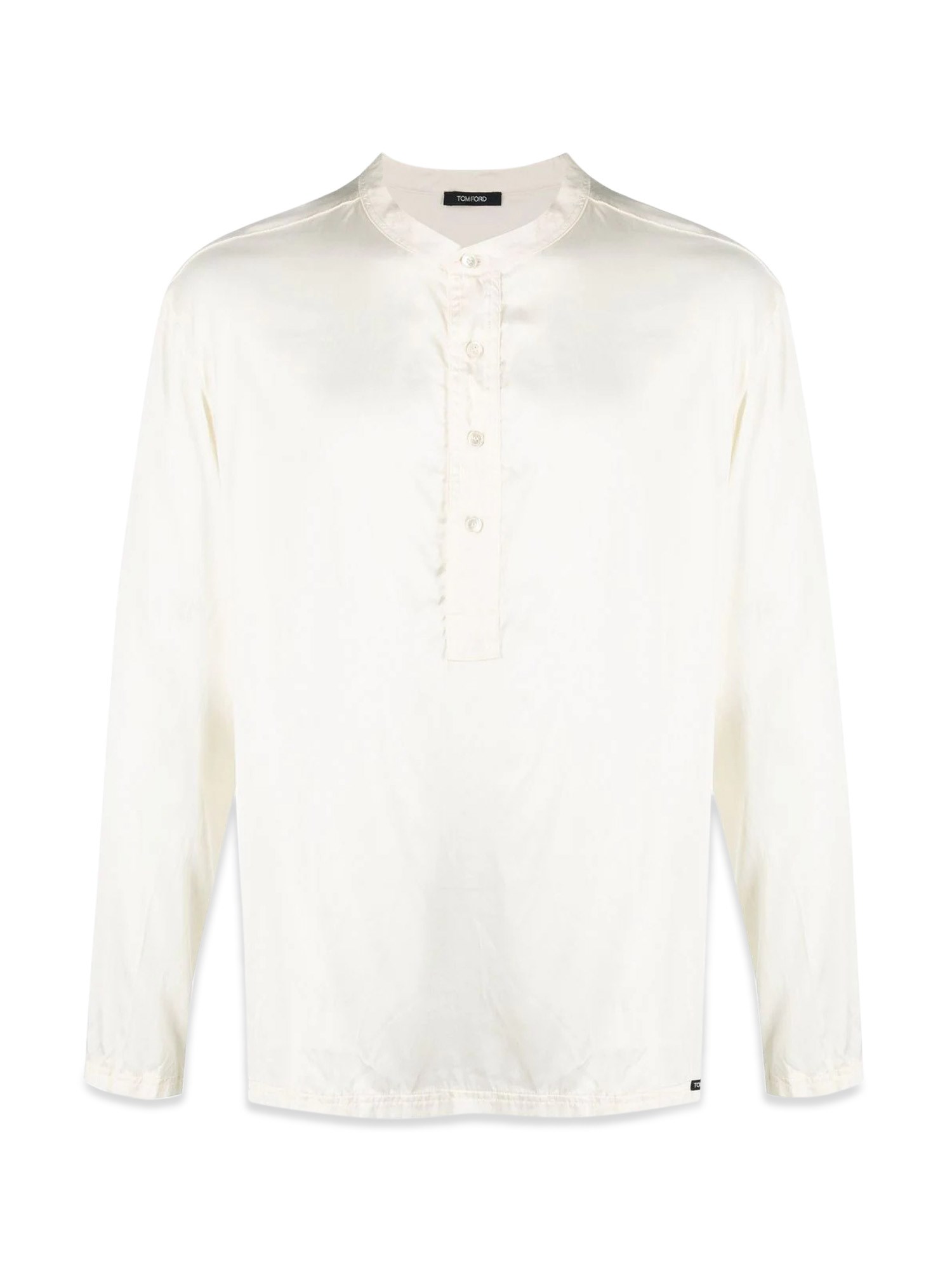 Tom Ford Henley Shirt In White
