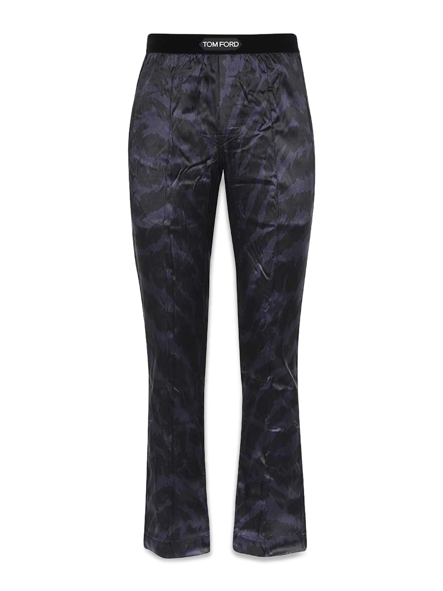 Shop Tom Ford Silk Pants In Dark Brown