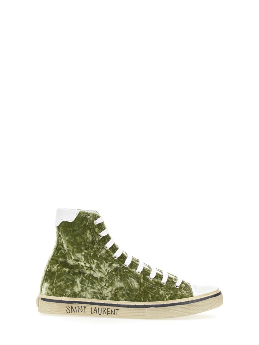 SAINT LAURENT SNEAKERS MEDIE MALIBU IN VELLUTO