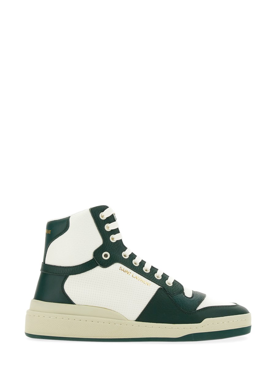 SAINT LAURENT SNEAKERS MEDIE SL/24 IN PELLE LISCIA E TRAFORATA