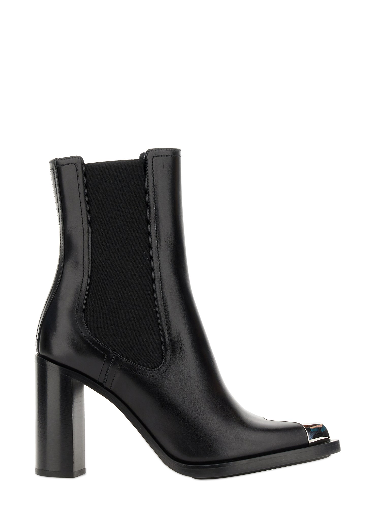 Alexander Mcqueen Alexander Mc Queen Punk 90mm Leather Chelsea Boots In Black