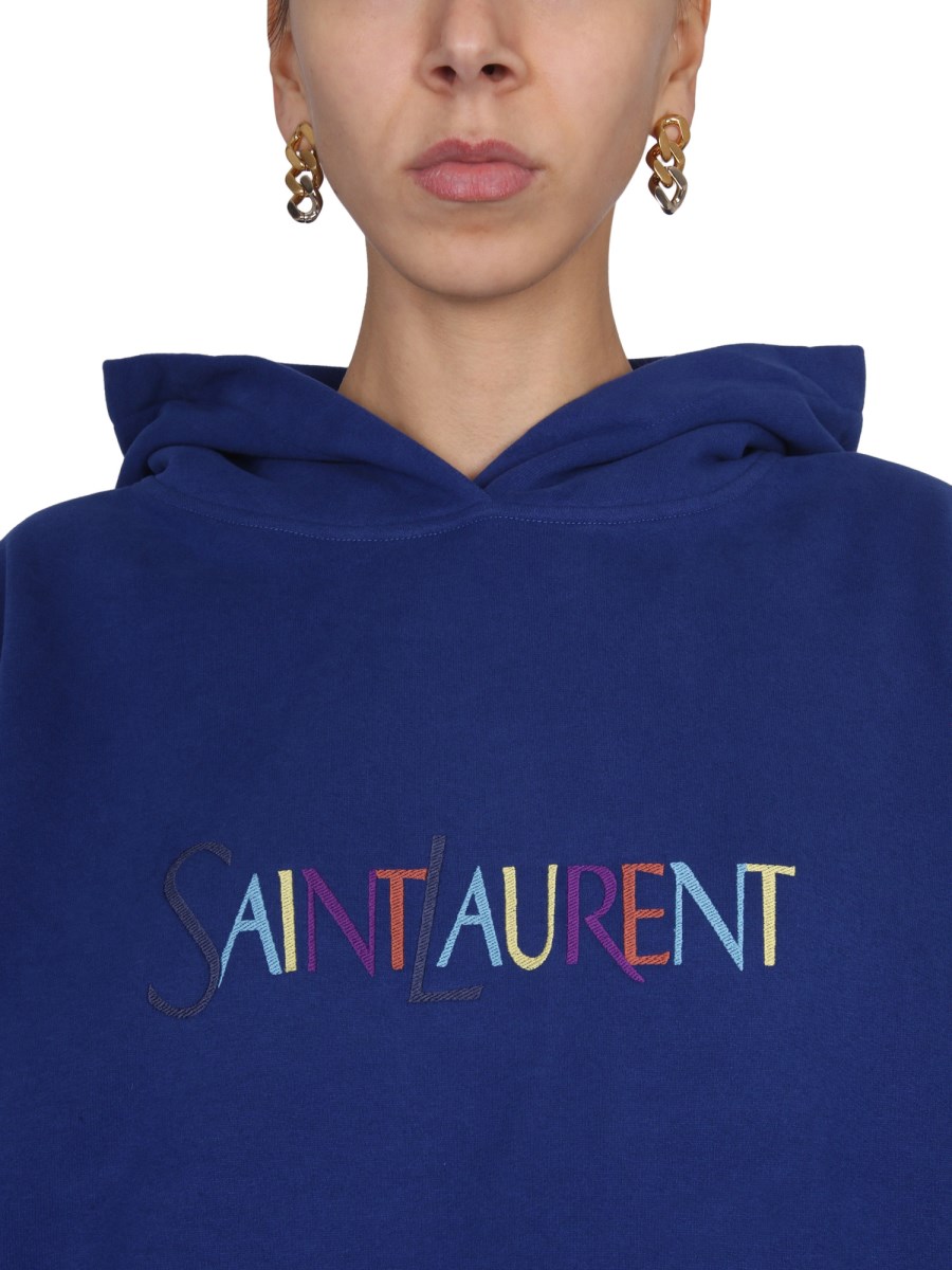 SAINT LAURENT COTTON SAINT LAURENT HOODIE Eleonora Bonucci