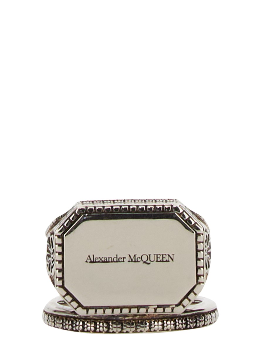 Alexander mcqueen signet ring hotsell