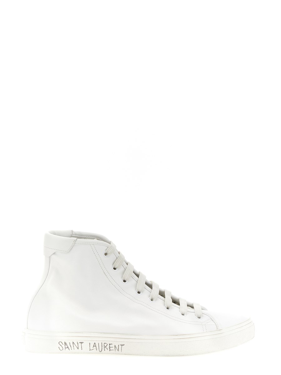 SAINT LAURENT - SMOOTH LEATHER MALIBU MEDIUM SNEAKER