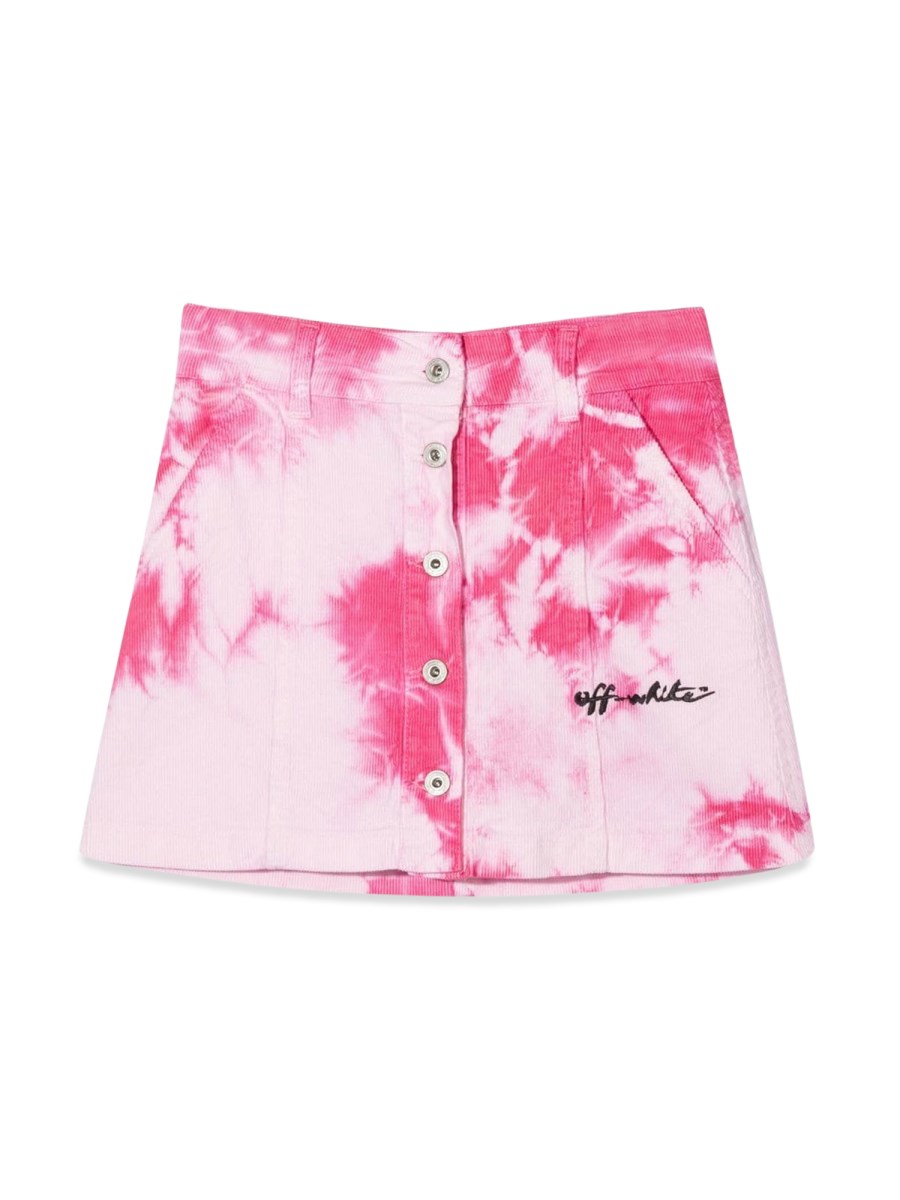 VELVET TIE DYE SKIRT