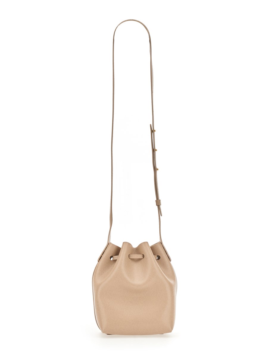 MANSUR GAVRIEL - MINI MINI SAFFIANO LEATHER BUCKET BAG - Eleonora Bonucci