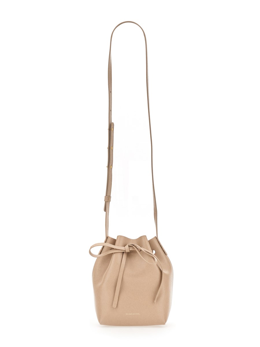 Mansur Gavriel Saffiano Leather Mini Bucket Bag