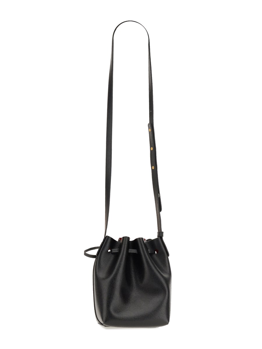 MANSUR GAVRIEL - MINI MINI SAFFIANO LEATHER BUCKET BAG - Eleonora Bonucci